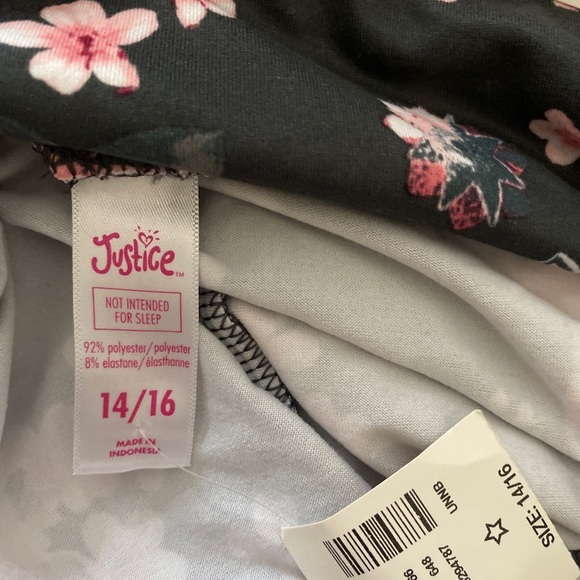 Justice Girls Pink and Gray Leggings, Cat & Jack Leggings, Lot Of Four- Size XL - Picture 6 of 10